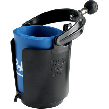 Self-Leveling Cup Holder and Cozy with 1" Ball