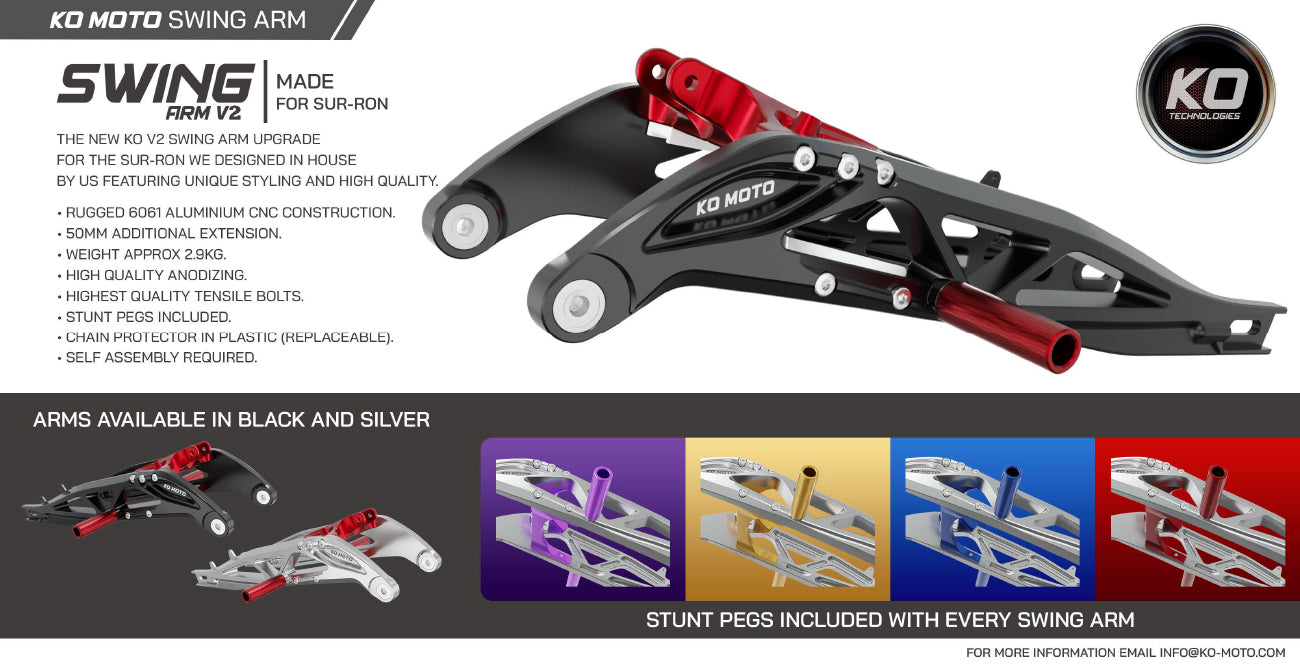 KO Swing Arm Upgrade for Sur-Ron
